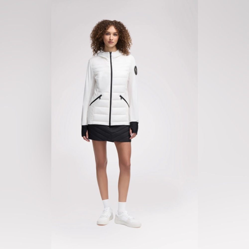 Pajar Cressy Women’s stretch white and black puffer jacket - Picture 1 of 6